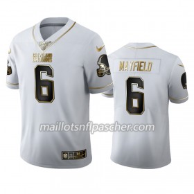 Maillot Cleveland Browns Baker Mayfield 6 Nike Blanc Golden Edition 100th - Homme